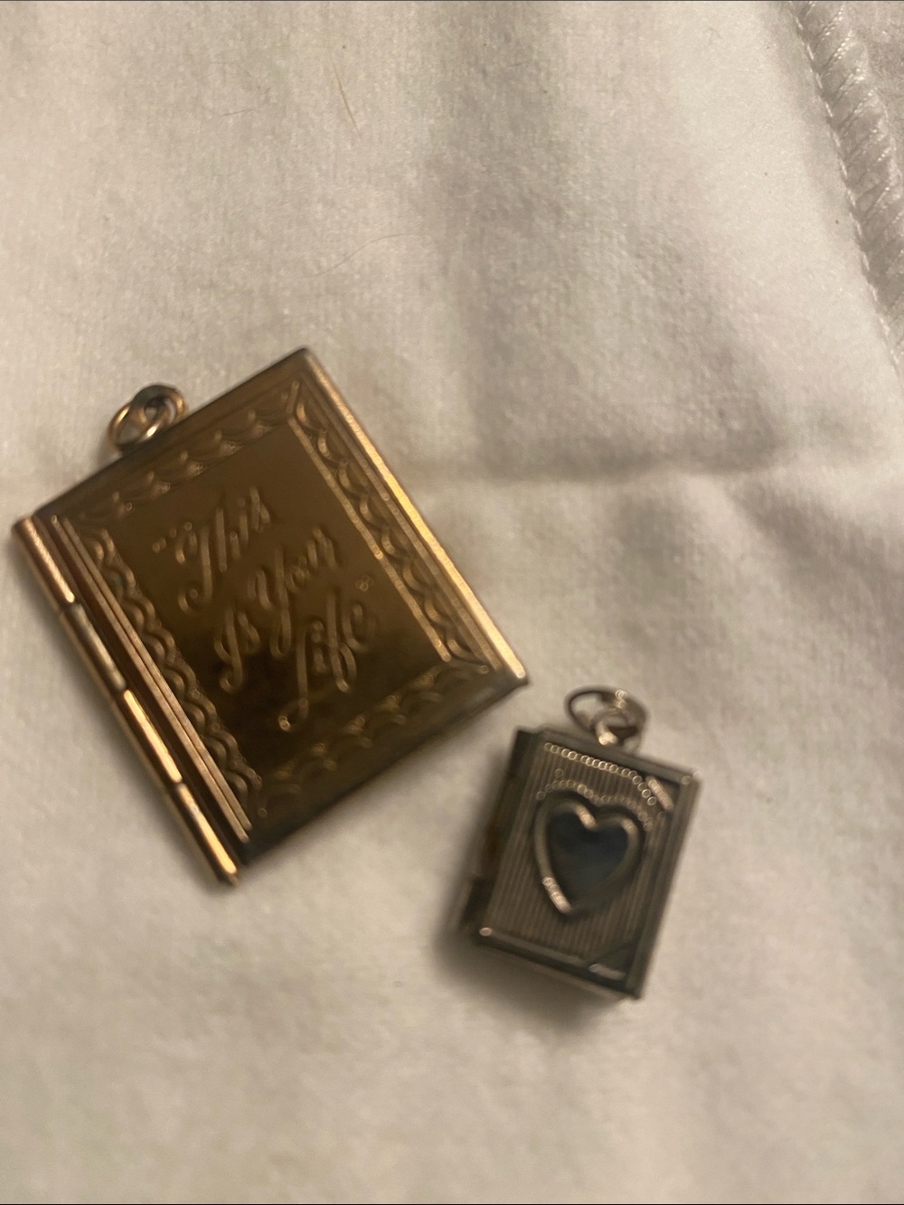 Vintage Locket Book Charms For Bracelet Collector